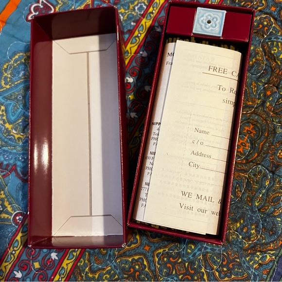 🌹 Rose Incense Morning Star box of 150 Japan made holder included inside box - Picture 4 of 6